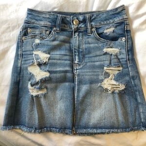 American Eagle Denim Mini Skirt